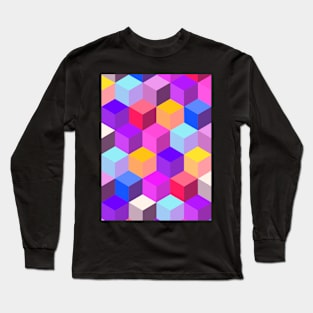 Colourful Cubes Long Sleeve T-Shirt